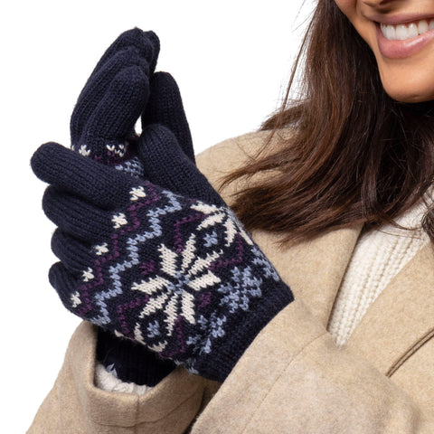 Ladies Avens Thermal Gloves - Navy