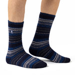 Mens Original Bari Multi Stripe Socks - Navy