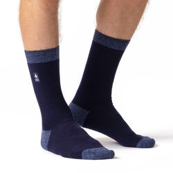 Mens Ultra Lite Budapest Heel & Toe Socks - Navy