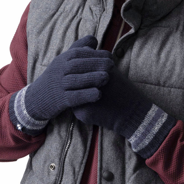 Mens Cedar Thermal Gloves - Navy