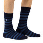 Mens Original Dublin Medium Stripe Socks - Navy
