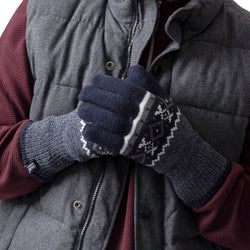 Mens Karlstad Thermal Gloves - Navy