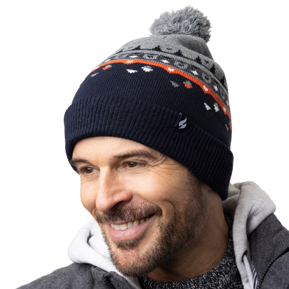 Mens Ribble Bobble Hat - Navy