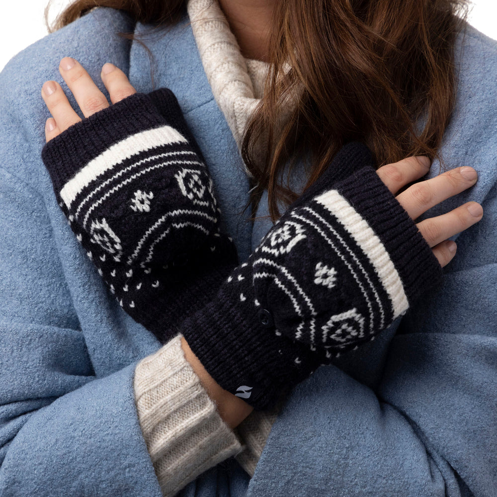 Ladies Stockholm Converter Mittens - Navy