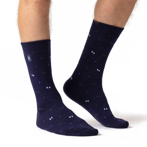 Mens Ultra Lite Swallow Micro Socks - Navy