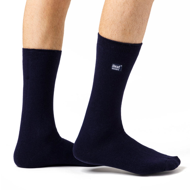 Mens Ultra Lite Cardinal Plain Thermal Socks - Navy