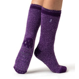 Ladies Original Florence Slipper Socks - Purple