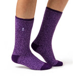 Ladies Original Lisbon Heel & Toe Socks - Purple