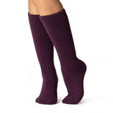 Ladies Original Long Wool Socks - Purple