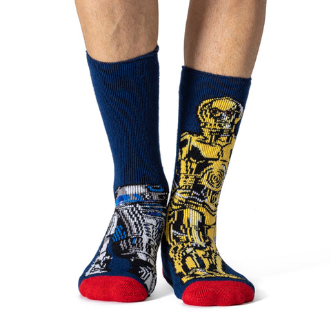 Mens Lite Licensed Character Socks - R2D2 & C3PO