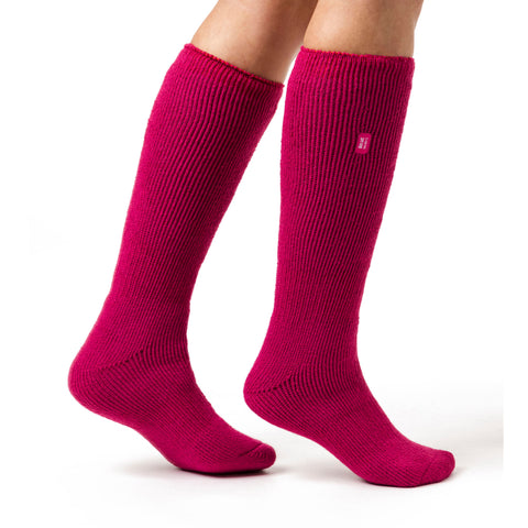 Ladies Original Long Leg Socks - Raspberry