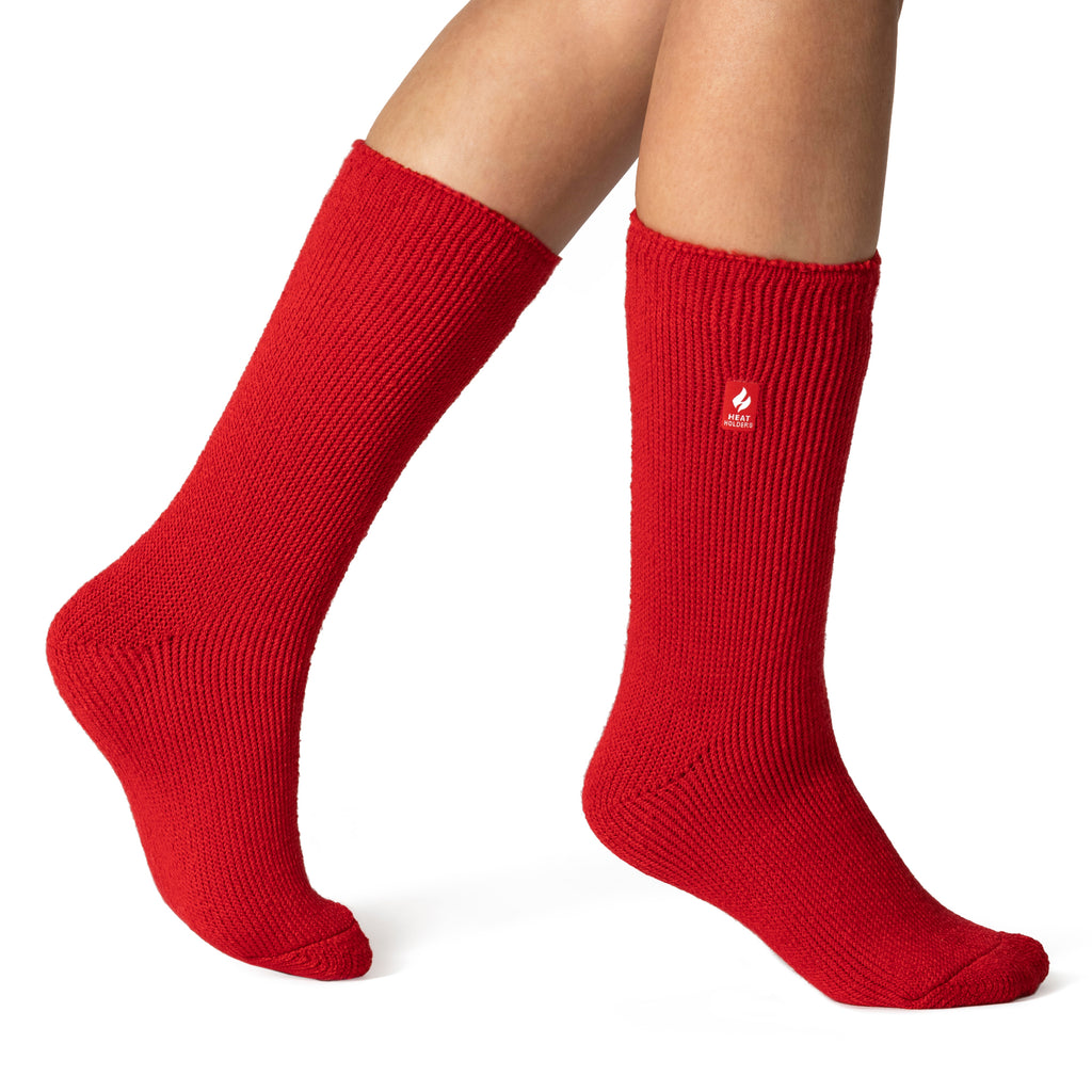 Heat Holders - Ladies Womens Winter Warm Thick Colourful Thermal Crew Socks