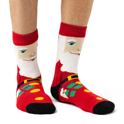 Mens Dual Layer Christmas Socks - Santa