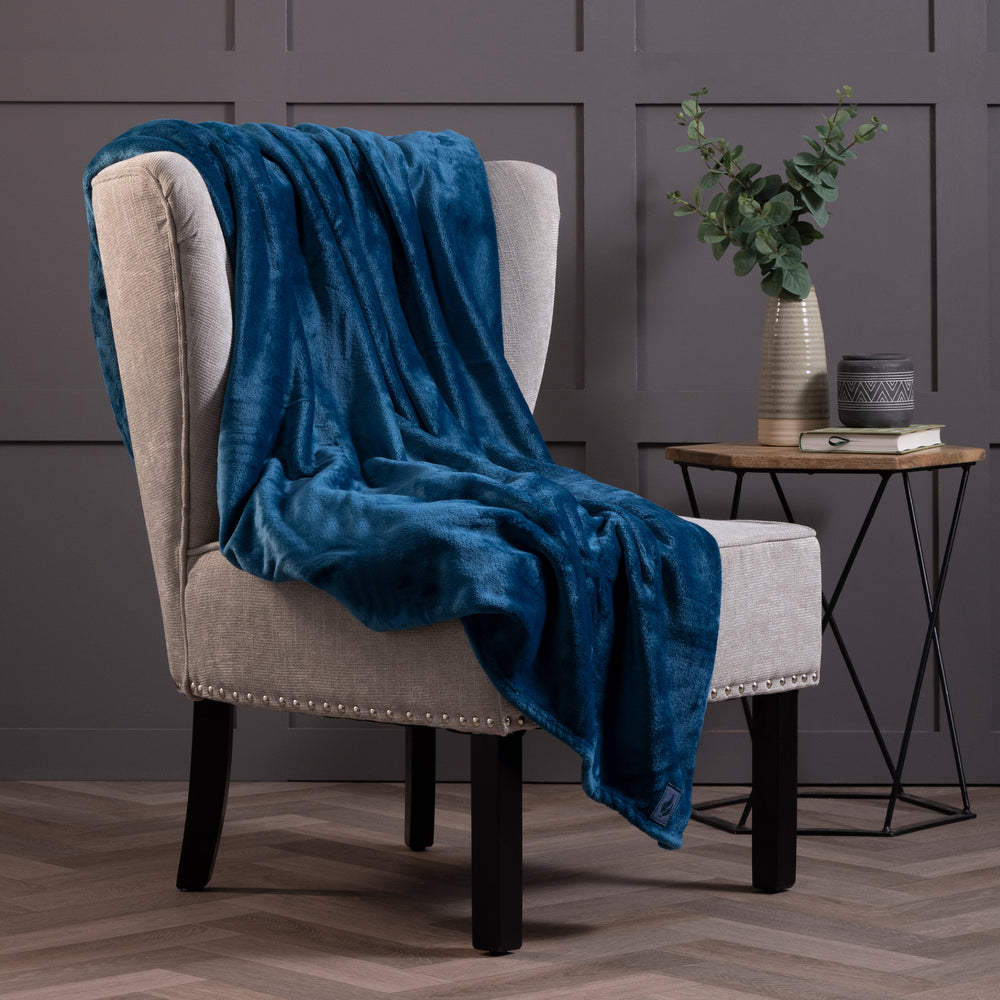 Luxury Fleece Thermal Blanket/Throw 180cm x 200cm - Teal