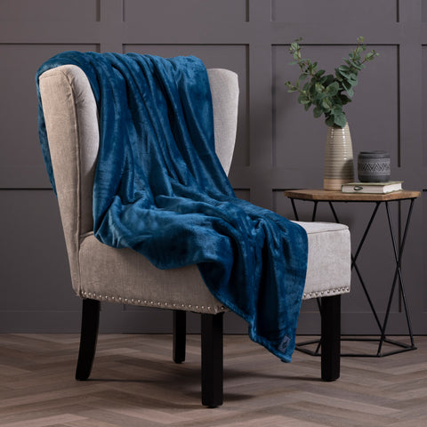 Luxury Fleece Thermal Blanket/Throw 180cm x 200cm - Teal