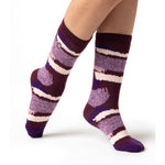Ladies Lite Terraform Jacquard Socks - Purple