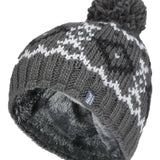 Mens Helsinki Bobble Hat - Light Grey