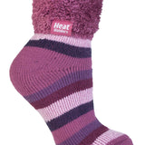 Ladies Original Queenswood Lounge Socks with Turnover Feather Top